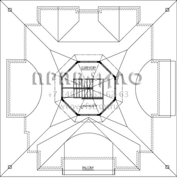 Проект двухэтажного дома с гаражом на две машины в прибрежном стиле S5-339 (1754-00027)
