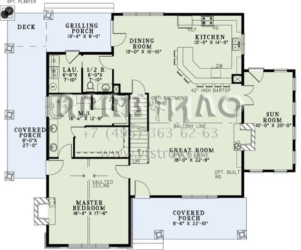 Проект двухэтажного дома без гаража в современном стиле S5-245 (110-01012)