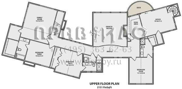 Проект двухэтажного дома с гаражом на три и более машин в современном стиле S5-506 (5631-00071)