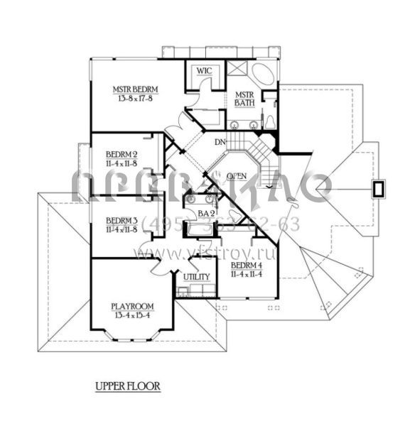 Проект двухэтажного дома с гаражом на три и более машин в стиле Шале S5-300 (341-00114)