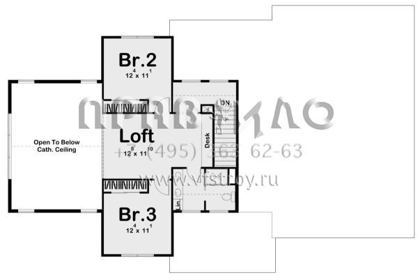 Проект двухэтажного дома с гаражом на две машины в современном стиле S5-245 (963-00588)