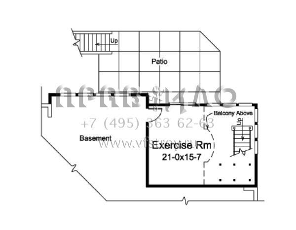 Проект двухэтажного особняка с гаражом и подвалом S5-415 (5633-00196)