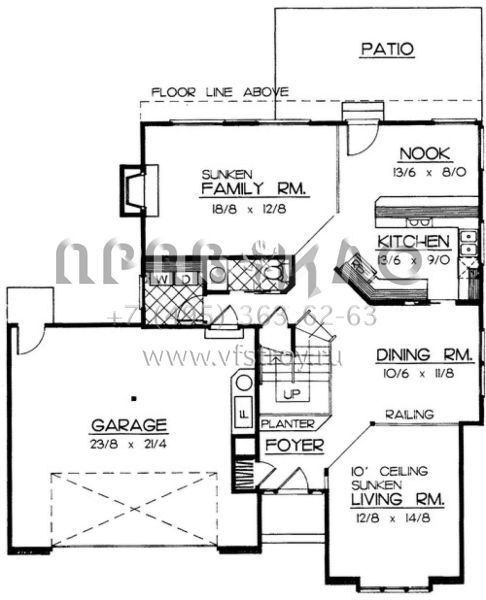 Проект двухэтажного дома с гаражом на две машины в скандинавском стиле S5-185 (692-00025)