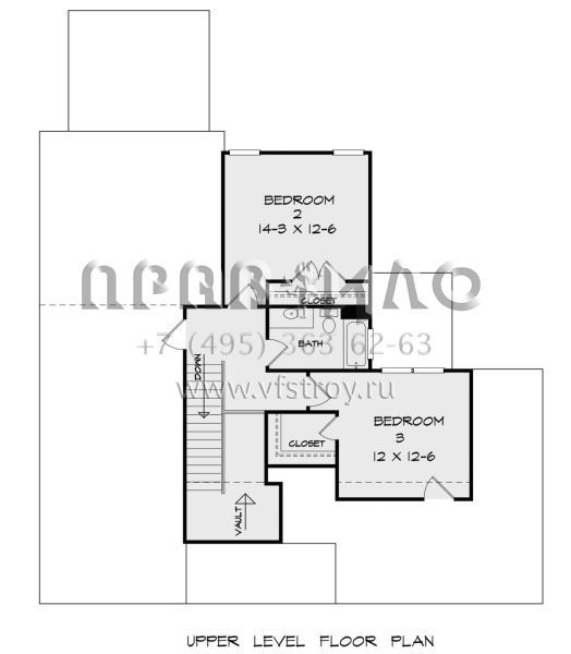 Проект двухэтажного дома с гаражом на две машины в американском стиле S5-188 (6082-00201)