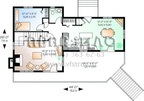 Проект двухэтажного дома без гаража в современном стиле S5-133 (034-00095)