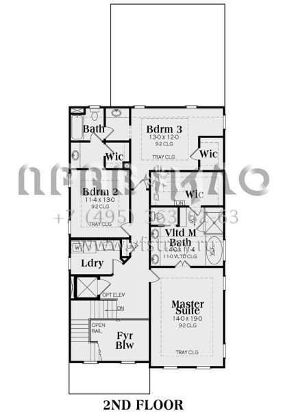 Проект двухэтажного дома с гаражом на две машины в американском стиле S5-315 (009-00242)