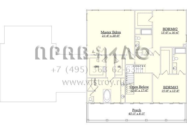 Проект двухэтажного дома с гаражом на две машины в стиле Особняк S5-341 (6939-00014)