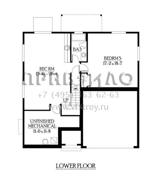 Проект двухэтажного дома с гаражом на две машины в американском стиле S5-345 (341-00205)