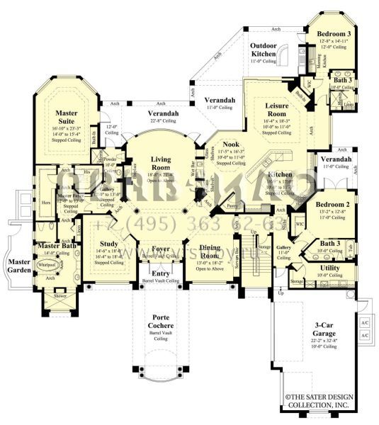 Проект двухэтажного дома с гаражом на три и более машин в современном стиле S5-540 (8436-00040)