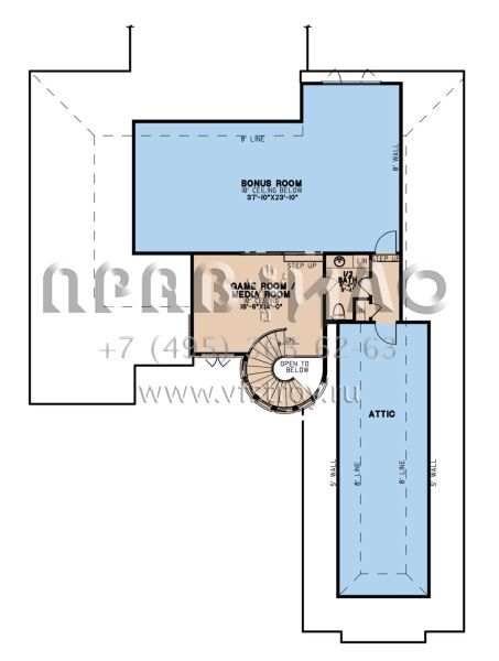 Проект двухэтажного дома с гаражом на две машины в английском стиле S5-283 (8318-00211)
