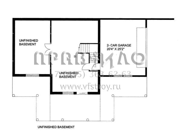 Проект двухэтажного дома с гаражом на две машины в стиле Шале S5-239 (039-00614)