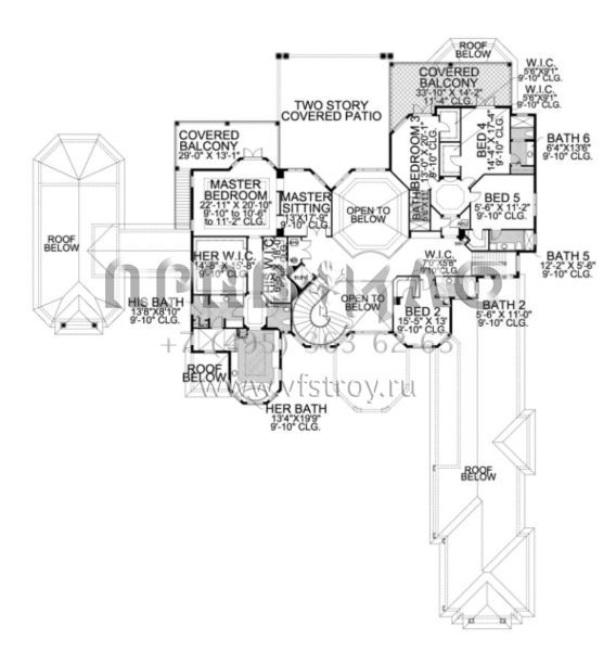 Проект двухэтажного дома с гаражом на три и более машин в современном стиле S5-1024 (168-00097)