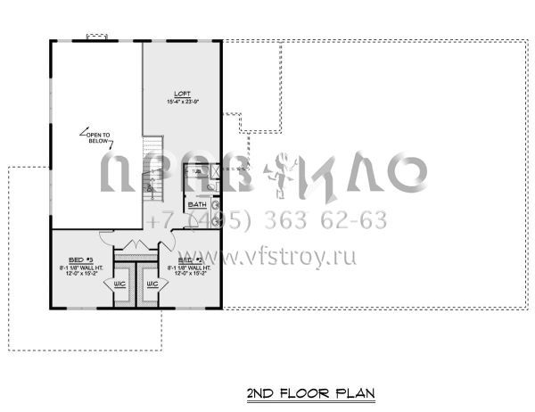Проект двухэтажного дома с гаражом на три и более машин в стиле БарнХаус S5-284 (5032-00160)
