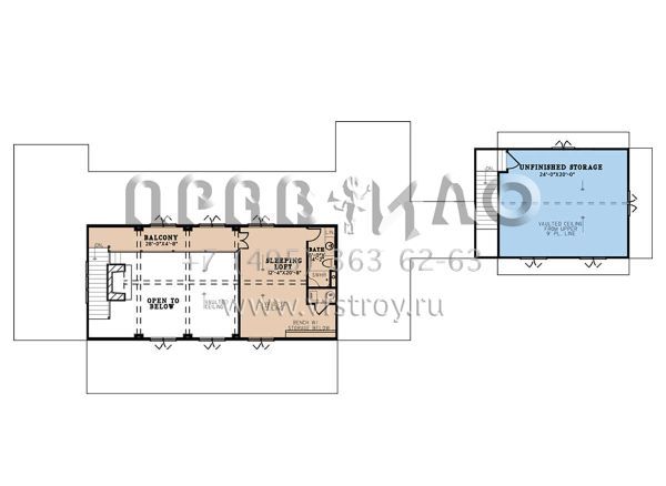 Проект двухэтажного дома с гаражом на две машины в американском стиле S5-257 (8318-00204)