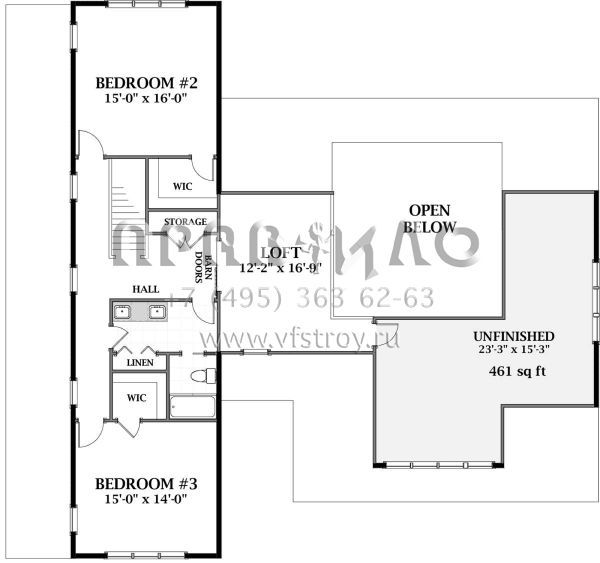 Проект двухэтажного дома с гаражом на две машины в современном стиле S5-290 (6849-00065)