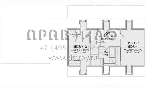 Проект двухэтажного дома с гаражом на две машины в современном стиле S5-169 (6422-00062)