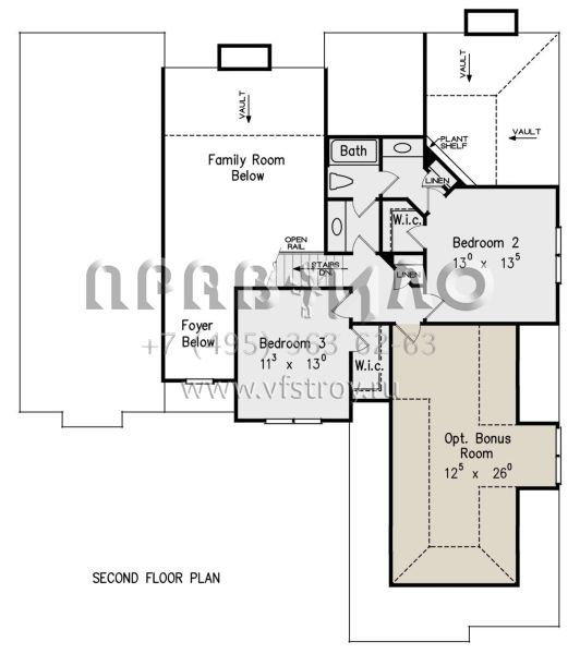Проект двухэтажного дома с гаражом на две машины в английском стиле S5-233 (8594-00423)