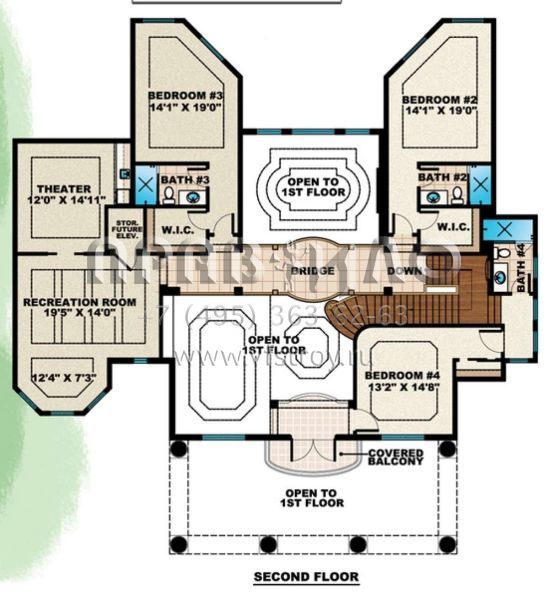 Проект двухэтажного дома с гаражом на три и более машин в современном стиле S5-600 (575-00076)