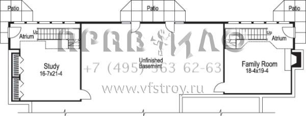 Проект одноэтажного дома с гаражом на три и более машин в стиле Шале S5-291 (5633-00073)
