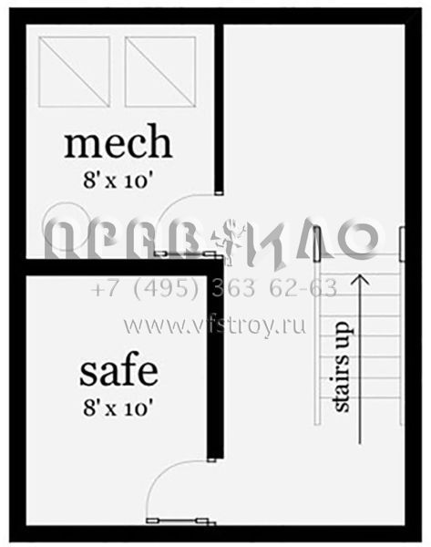 Проект двухэтажного дома с гаражом на три и более машин в современном стиле S5-410 (028-00159)