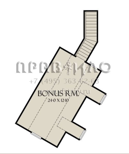 Проект одноэтажного дома с гаражом на две машины в английском стиле S5-280 (2865-00033)