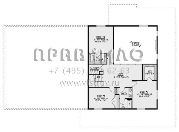 Проект двухэтажного дома с гаражом на три и более машин в стиле БарнХаус S5-299 (5032-00168)