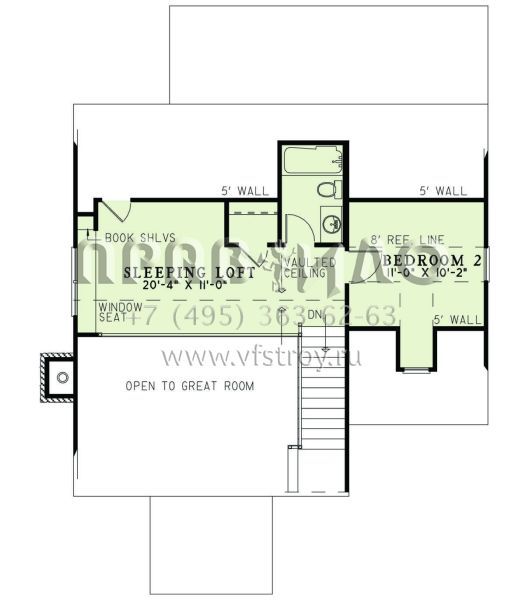 Проект двухэтажного дома без гаража в современном стиле S5-132 (110-01101)