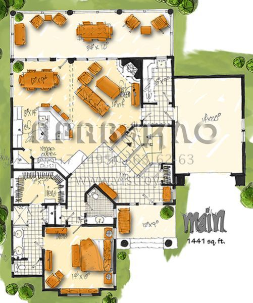Проект двухэтажного дома с гаражом на одну машину в стиле Шале S5-284 (1907-00030)