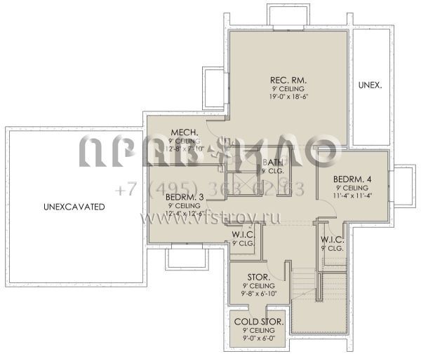 Проект двухэтажного дома с гаражом на две машины в современном стиле S5-240 (6422-00052)