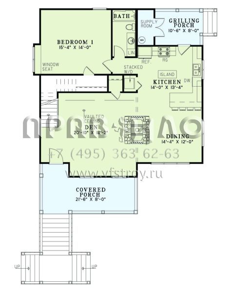 Проект двухэтажного дома без гаража в современном стиле S5-143 (110-01102)