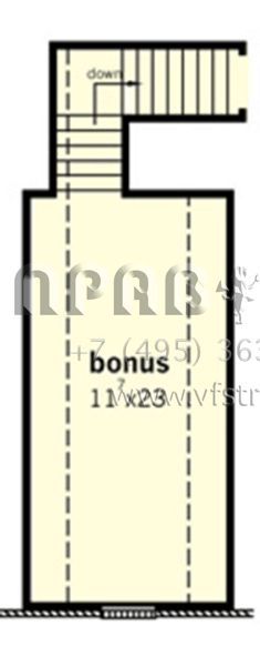 Проект одноэтажного дома с гаражом на две машины в английском стиле S5-158 (9035-00249)