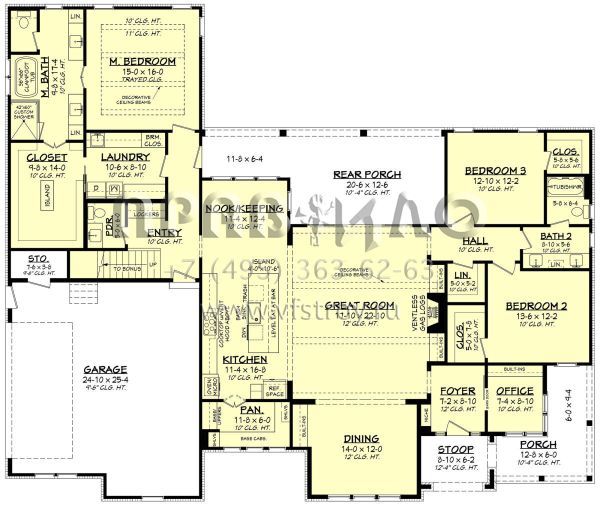 Проект двухэтажного дома с гаражом на две машины в современном стиле S5-258 (041-00274)
