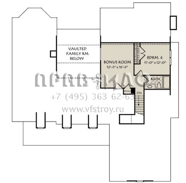 Проект одноэтажного дома с гаражом на две машины в стиле Ранчо S5-239 (8594-00056)