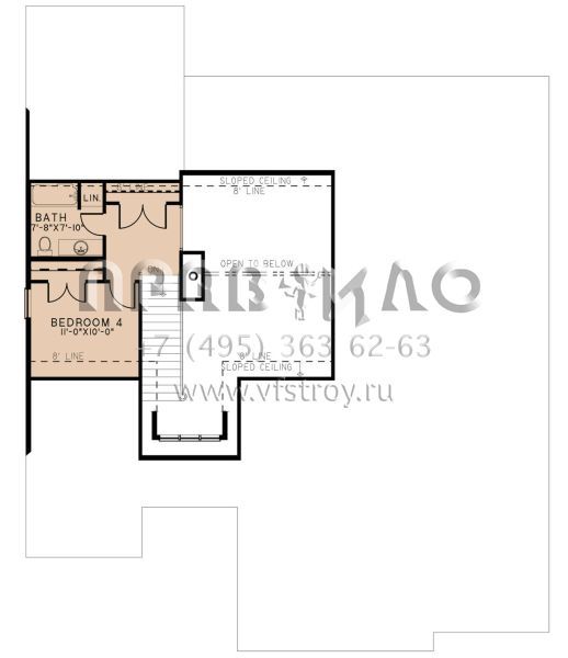 Проект двухэтажного дома с гаражом на три и более машин в современном стиле S5-186 (8318-00301)