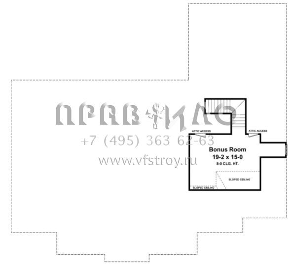 Проект одноэтажного дома с гаражом на две машины в стиле Ранчо S5-255 (348-00157)
