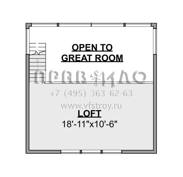 Проект двухэтажного дома без гаража в современном стиле S5-58 (1462-00105)