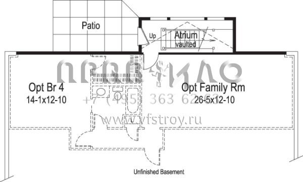 Проект одноэтажного дома с гаражом на две машины в стиле Ранчо S5-142 (5633-00146)