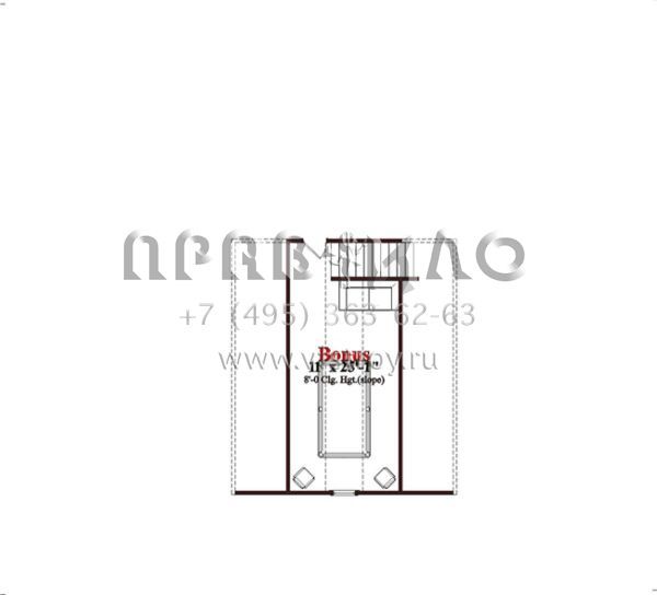 Проект одноэтажного дома с гаражом на две машины в стиле Ранчо S5-176 (1070-00019)