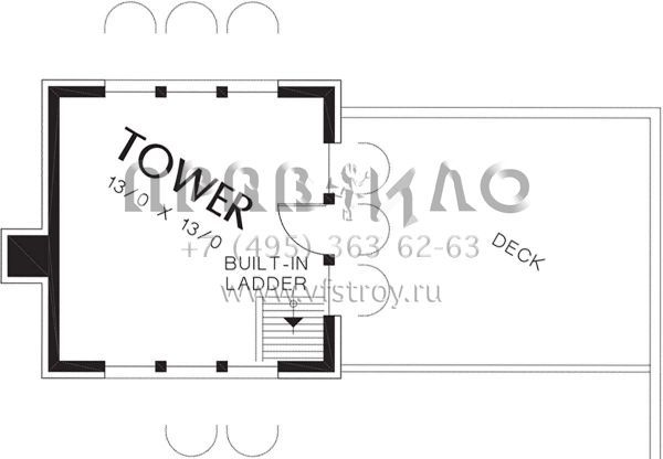 Проект двухэтажного дома с гаражом на три и более машин в современном стиле S5-602 (2559-00598)
