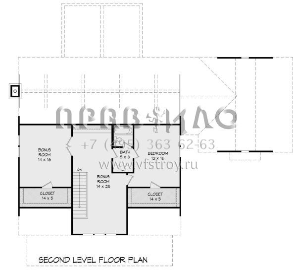 Проект двухэтажного дома с гаражом на две машины в современном стиле S5-295 (940-00665)