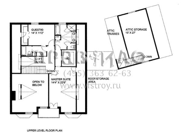 Проект двухэтажного дома с гаражом на две машины в скандинавском стиле S5-478 (039-00582)