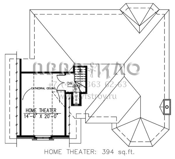 Проект одноэтажного дома с гаражом на две машины в английском стиле S5-123 (1785-00131)