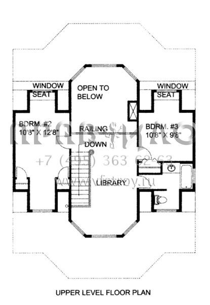 Проект двухэтажного дома без гаража в скандинавском стиле S5-257 (039-00626)