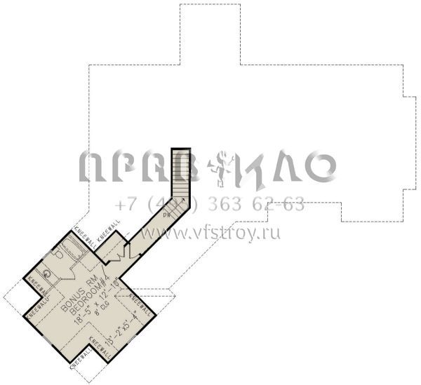 Проект одноэтажного дома с гаражом на две машины в американском стиле S5-208 (699-00150)