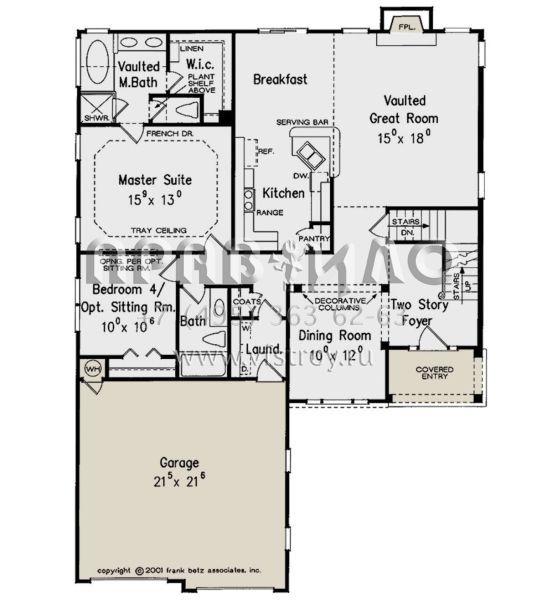 Проект двухэтажного дома с гаражом на две машины в стиле Ранчо S5-191 (8594-00166)