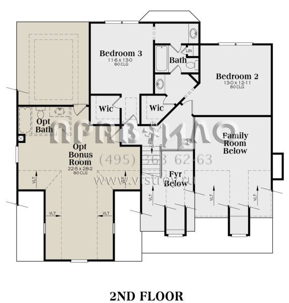 Проект двухэтажного дома с гаражом на две машины в классическом стиле S5-188 (009-00034)