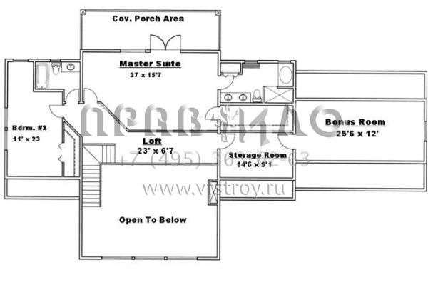 Проект двухэтажного дома с гаражом на две машины в скандинавском стиле S5-346 (039-00485)