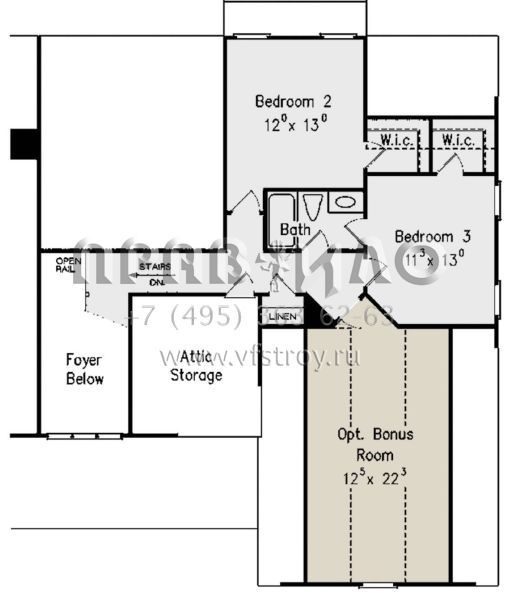 Проект двухэтажного дома с гаражом на две машины в стиле Ранчо S5-214 (8594-00306)
