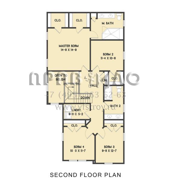 Проект двухэтажного дома с гаражом на две машины в современном стиле S5-201 (4351-00051)