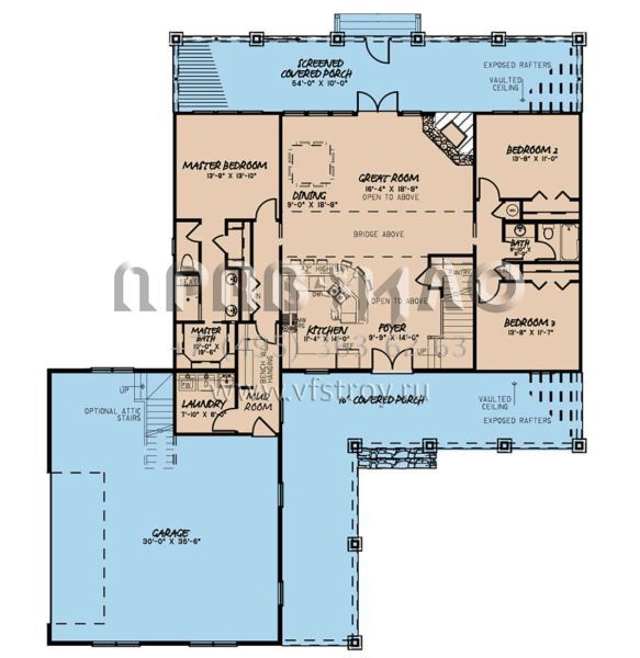 Проект двухэтажного дома с гаражом на две машины в современном стиле S5-266 (8318-00107)
